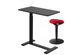Adjustable table above the bed Spacetronik Buddy + adjustable stool Zippy (red/black)