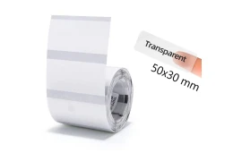 Etykiety na rolce do drukarek Niimbot z serii B transparentne 50x30mm 230 sztuk