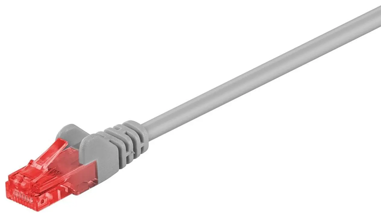 Kabel LAN Patch cord CAT 6 U/UTP szary 1,5m