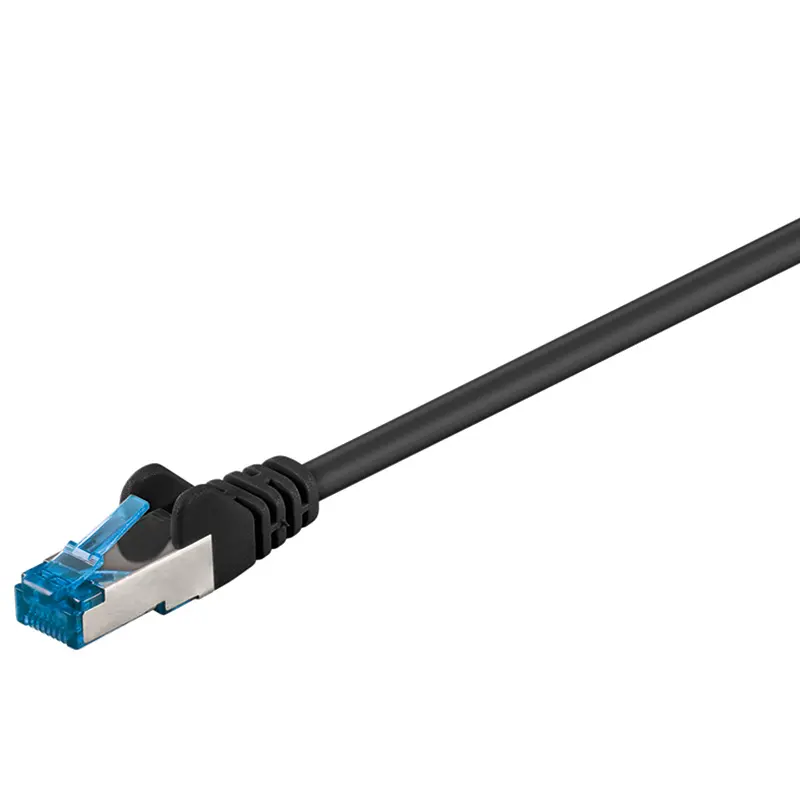 Kabel LAN Patch Cord CAT 6A S/FTP CZARNY 3m
