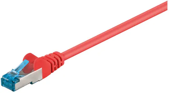 Kabel LAN Patch Cord CAT 6A S/FTP czerwony 0,25m
