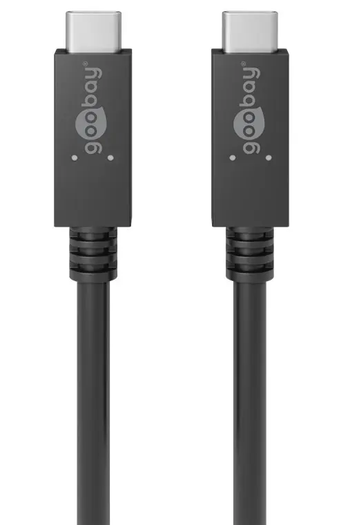 Kabel USB-C 3.2 2x2 20 Gb/s 100W 20V 5A PD Goobay 1m