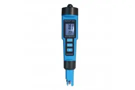 3-in-1 PeakTech 5306 pH meter for temperature and EC conductivity of liquids