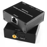 Audio Coaxial Toslink 150m LAN transmitter SPA-LHF01