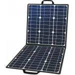 Portable 50W solar panel for charging powerbank, smartphones, devices