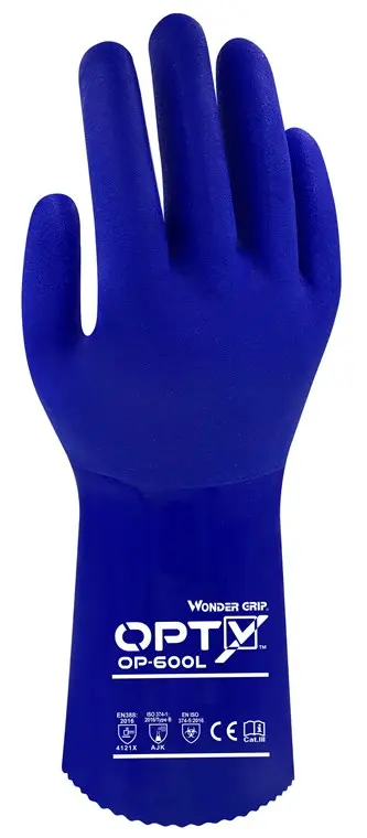 Rękawiczki robocze PVC powlekane Wonder Grip Opty OP-600L M/8