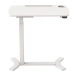 Breakfast table for bed with electrically adjustable height Spacetronik BUDDY-E, White