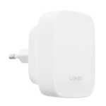 Super fast white charger LDNIO Q334 32W 3 USB ports PD+QC4.0