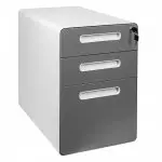 3-Drawer Mobile File Cabinet Spacetronik SPC-150WG OUTLET