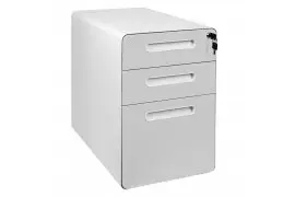 3-Drawer Mobile File Cabinet Spacetronik SPC-150W OUTLET
