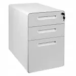 3-Drawer Mobile File Cabinet Spacetronik SPC-150W OUTLET