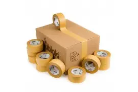 Paper wrapping tape Kraft Hot-Melt Bublaki BT-S50 50mm/50 m (20 pcs)