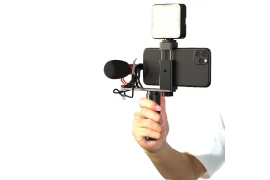 Phone holder selfie stick tripod with microphone Apexel APL-VG01-ML