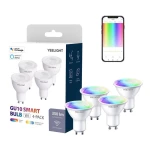 WiFi LED RGB GU10 5W Smart Bulb Yeelight App 4 Pack