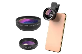 Apexel APL-045XWM wide-angle 2in1 phone lens for macro photos