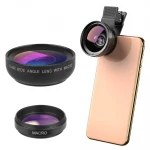 Apexel APL-045XWM wide-angle 2in1 phone lens for macro photos