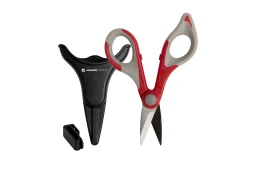 A set of scissors and a case for cutting kevlar fibers Jonard TK-325